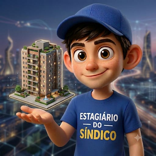 Zé segurando o prédio na palma da mão